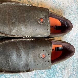 Merrell Dark Brown Leather Slip-On Loafers